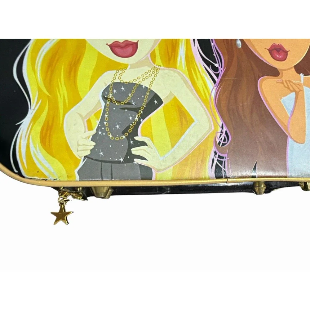 Bratz‎ Vintage Hard Case Carry Train Box Black MGA 2000s Girls Storage Bag